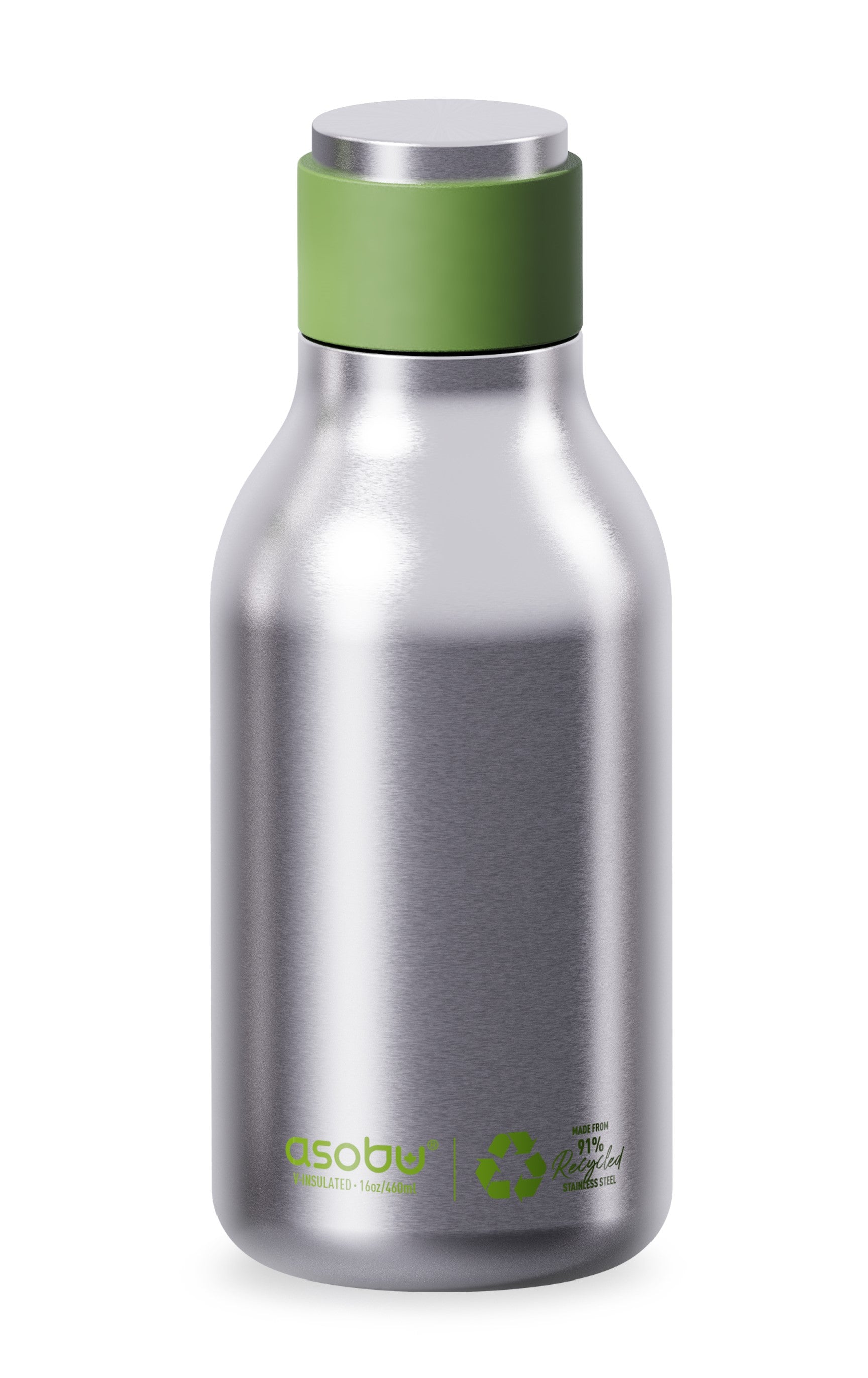 Asobu - Urban - recycelte Edelstahlflasche Silber Asobu - Urban - recycelte Edelstahlflasche Silber